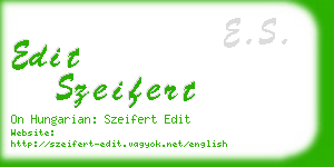 edit szeifert business card